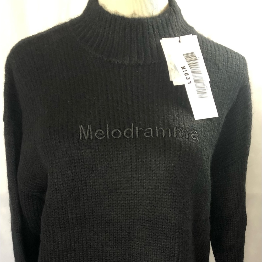 Ledin Black “Melodramma” Sweater NWT size Medium